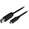 StarTech.com 2m 6 ft USB C to USB B Printer Cable - M/M - USB 3.0 (5Gbps) USB B Cable - USB C to USB B Cable - USB315CB2M 1 thumbnail image