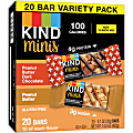 KIND Peanut Butter Variety Pack Mini Snack Bars - No Artificial Sweeteners, Cholesterol-free, Trans Fat Free, Gluten-free, Low Glycemic, Low Sodium - Peanut Butter Dark Chocolate, Peanut Butter - 0.70 oz - 20 / Pack 1 thumbnail image