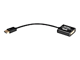 Tripp Lite 6in DisplayPort to DVI Adapter Active Converter M/F DPort 1.2 6" - DisplayPort/DVI for Video Device, Monitor, Projector, TV, Graphics Card - 6" - 1 x DisplayPort Male Digital Video - 1 x DVI-I (Dual-Link)