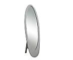 Monarch Specialties Santiago Oval Mirror, 59"H x 18-3/4"W x 18-1/2"D, Gray 1 thumbnail image