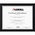 Lorell Certificate Frame, 8.50" x 11" Frame Size, Rectangle, Desktop, Horizontal, Vertical, Black 1 thumbnail image