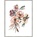 Amanti Art Peach Roses by Sara Berrenson Wood Framed Wall Art Print, 31”W x 41”H, White