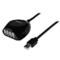 StarTech.com 15m USB 2.0 Active Cable with 4 Port Hub - Connect 4 USB 2.0 devices up to 15-meters away from your computer - 4 Port USB Hub - 50 foot USB Cable - 50 ft Long USB Cable - Maximum USB Cable Length - USB Active Cable - USB Extension Cable