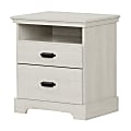 South Shore Avilla 2-Drawer Nightstand, 25"H x 24-1/2"W x 17-1/2"D, Winter Oak 1 thumbnail image