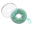 Office Depot® Brand Paper Clips In A Doughnut Container, Green, Pack Of 200 1 thumbnail image