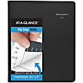 2025 AT-A-GLANCE® 24-Hour Daily Appointment Book Planner, 8-1/2" x 11", Black, January To December 1 thumbnail image