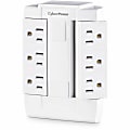CyberPower GT600P Wall Tap Outlet - NEMA 5-15R Outlet(s), NEMA 5-15P Plug Type, Wall Tap Plug Style, White