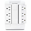 CyberPower GT600P Wall Tap Outlet - 6 - NEMA 5-15R Outlet(s), NEMA 5-15P Plug Type, Wall Tap Plug Style, White 1 thumbnail image