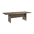 Bush Business Furniture 96-inch Office Conference Table with Wood Base, Modern Hickory, Standard Delivery 1 thumbnail image