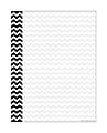 Barker Creek Computer Paper, 8 1/2" x 11", Black Chevron, Pack Of 50 Sheets