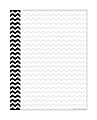 Barker Creek Computer Paper, 8 1/2" x 11", Black Chevron, Pack Of 50 Sheets 1 thumbnail image