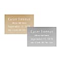 Custom Engraved Silver or Brass Metal Trophy and ID Plates, 2" x 3"