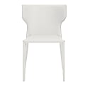Eurostyle Divinia Faux Leather Stacking Chairs, White, Set Of 2 Chairs 1 thumbnail image