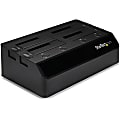 StarTech.com USB 3.0 to 4-Bay SATA 6Gbps Hard Drive Docking Station w/ UASP & Dual Fans - 2.5/3.5in SSD / HDD Dock 1 thumbnail image