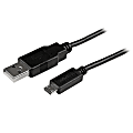 StarTech.com 1 ft Mobile Charge Sync USB to Slim Micro USB Cable for Smartphones and Tablets - A to Micro B M/M - 1 ft USB Data Transfer Cable for Notebook, Smartphone, Tablet PC - First End: 1 x Type A Male USB - Second End: 1 x Type B Male Micro USB