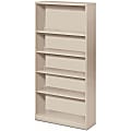HON® Brigade® Steel Modular Shelving Bookcase, 5 Shelves, 71"H x 34-1/2"W x 12-5/8"D, Light Gray 1 thumbnail image