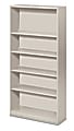 HON® Brigade® Steel Modular Shelving Bookcase, 5 Shelves, 71"H x 34-1/2"W x 12-5/8"D, Light Gray 1 thumbnail image