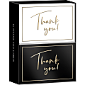 Lady Jayne&nbsp;Duo Thank You Card Set, 3-1/2" x 5", Sketched Thank You, Box Of 16 Cards