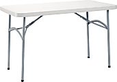 National Public Seating® BT Series Heavy-Duty Folding Table, 24" x 48", Speckled Gray 1 thumbnail image