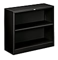 HON® Brigade® Steel Modular Shelving Bookcase, 2 Shelves, 29"H x 34-1/2"W x 12-5/8"D, Black 1 thumbnail image