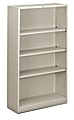 HON® Brigade® Steel Modular Shelving Bookcase, 4 Shelves, 60"H x 34-1/2"W x 12-5/8"D, Light Gray 1 thumbnail image
