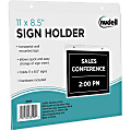 NuDell Acrylic Sign Holder, 11" x 8 1/2", Clear