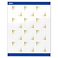Avery® Printable Labels With Sure Feed® Technology, S00-EWA, Square, 2" x 2", Glossy White With Preprinted Gold-Blush Pattern, Pack Of 120 1 thumbnail image