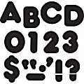 Trend 3" Casual Uppercase Ready Letters - 83, 28 (Capital Letter, Punctuation Marks) Shape - Casual Style - Reusable, Precut - 3" Height x 9" Length - Black - Paper - 1 Pack 1 thumbnail image