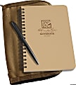 Rite in the Rain All-Weather Spiral Notebooks, Kit, 4-3/4" x 7", 64 Pages (32 Sheets), Tan, Pack Of 5 Kits