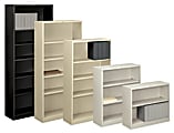 HON® Brigade® Steel Modular Shelving Bookcase, 2 Shelves, 29"H x 34-1/2"W x 12-5/8"D, Light Gray