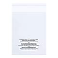 Partners Brand 1.5 Mil Resealable Suffocation Warning Poly Bags, 9" x 12", Clear, Case Of 1000 1 thumbnail image