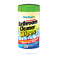 PowerHouse® Bathroom Cleaner Wipes, Carton Of 35 1 thumbnail image