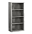 Monarch Specialties 48"H 4-Shelf Adjustable Bookcase, Gray Woodgrain