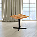 Flash Furniture Square Butcher Block-Style Table Top, 30", Natural 1 thumbnail image