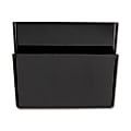 OIC® Wall Mountable Space-Saving Files, Letter Size, Black