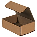 Partners Brand Corrugated Mailers, 6" x 4" x 2", Kraft, Pack Of 50