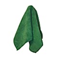 Microfiber Technologies™ All-Purpose Microfiber Cleaning Cloths, 16" x 16", Green, 12 Cloths Per Bag, Case Of 15 Bags