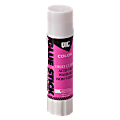 OIC Disappearing Color Glue Sticks - 0.28 oz - Fabric, Polystyrene - Washable, Acid-free - 1 Each - Purple, Clear