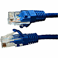 4XEM 100FT Cat5e Molded RJ45 UTP Network Patch Cable (Blue) - 100 ft Category 5e Network Cable  - 4XC5EPATCH100BL 1 thumbnail image