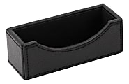 Realspace® Black Faux Leather Business Card Holder