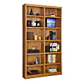 Concepts In Wood Double-Wide Bookcase, 12 Shelves, Dry Oak