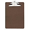 OIC® 100% Recycled Hardboard Clipboard, Memo Size, 6" x 9", Brown 1 thumbnail image