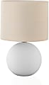 Monarch Specialties Herring Table Lamp, 16”H, Cream/Cream