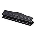 OIC® Adjustable 3-Hole Punch, Black 1 thumbnail image