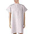 DMI® Convalescent Hospital Gown With Back Ties, Adult, Print 1 thumbnail image