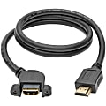 Eaton Tripp Lite Series High-Speed HDMI Cable with Ethernet, Digital Video with Audio (M/F), Panel Mount, 3 ft. (0.91 m) - P569003MFAPM 1 thumbnail image