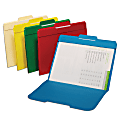 Office Depot® Secure Color File Folders, Letter Size (8-1/2" x 11"), Assorted Colors, Pack Of 24