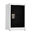 Alpine AdirOffice 1-Tier Steel Lockers, 24”H x 15”W x 15”D, Black, Pack Of 2 Lockers 1 thumbnail image