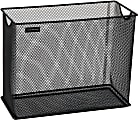 Mind Reader Vertical File Storage Basket, 10”H x 5-1/2”W x 12-1/4”D, Black 1 thumbnail image