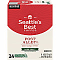 Seattle's Best Coffee K-Cup Post Alley Blend Coffee - Compatible with Keurig Brewer - Dark - 24 / Box
